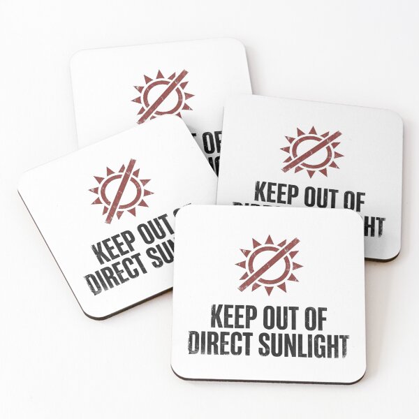 Item preview, Keep Out Of Direct Sunlight Funny Vampire Humor Design for Night Owls and Goth Fans designed and sold by raedattia.
