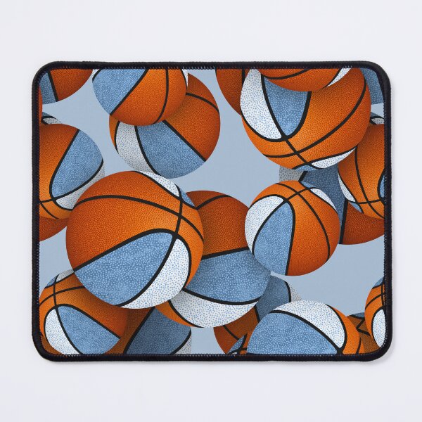 Item preview, Stylized basketballs with blue white accent panels designed and sold by katzdzynes.