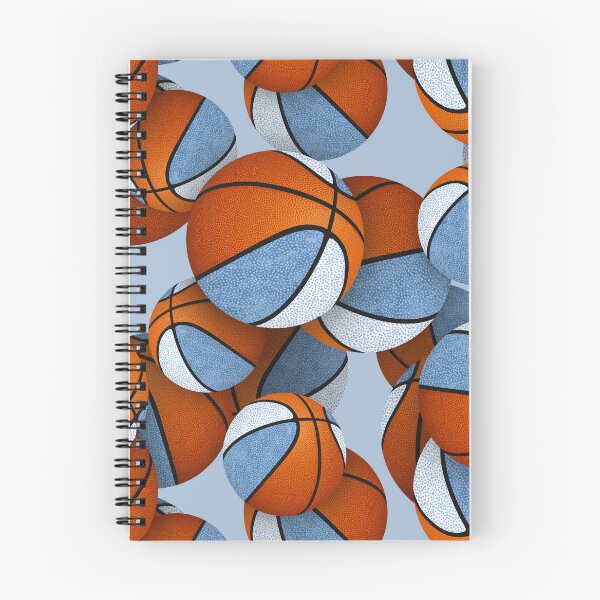 Item preview, Stylized basketballs with blue white accent panels designed and sold by katzdzynes.