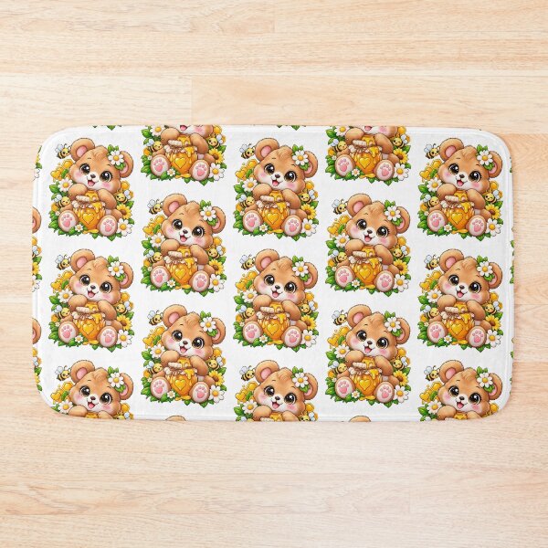 Item preview, Honey Bear – Cute Kawaii Bear with Honey Jar designed and sold by JPCuteDesign.