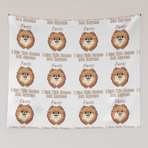 Item preview, Bossy Pomeranian Rules The House Funny Dog Gift designed and sold by NatureUnleashed.