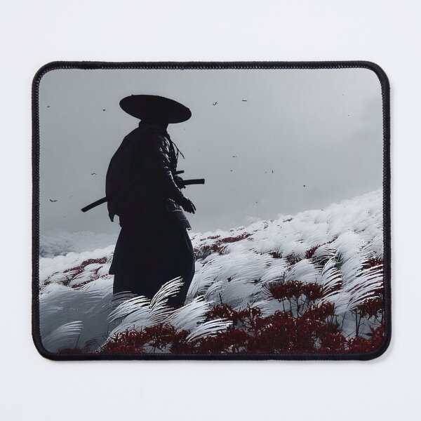 Item preview, Japanese Samurai Ronin Aesthetic Gaming Desk Pad designed and sold by fox market.