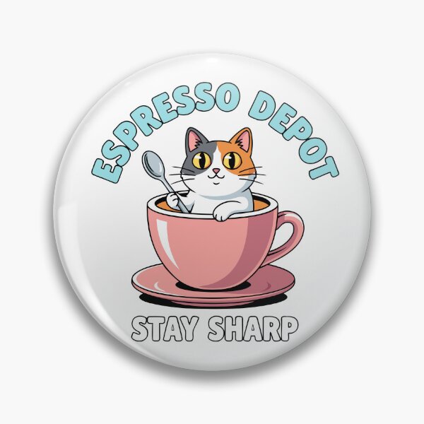 Item preview, Kawaii Calico Cat Espresso Depot Pop-Art T-Shirt designed and sold by mantra2023.