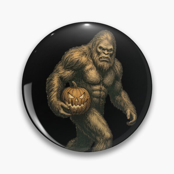 Item preview, Halloween Bigfoot Pumpkin Forest Sasquatch designed and sold by w66aboo.