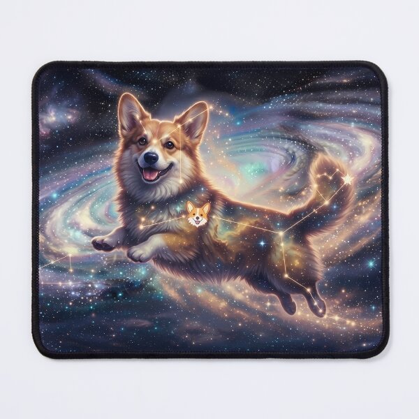 Item preview, Cosmic Corgi: The Happy Jumper & Heart Booty Nebula designed and sold by SOOstudio73.