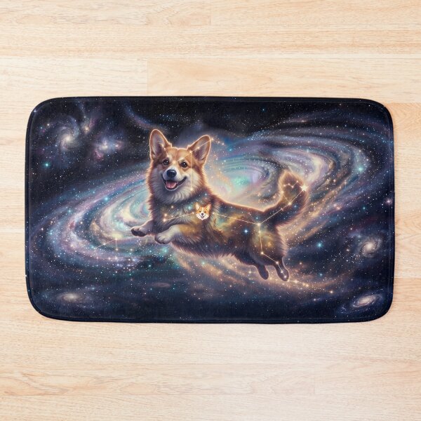 Item preview, Cosmic Corgi: The Happy Jumper & Heart Booty Nebula designed and sold by SOOstudio73.