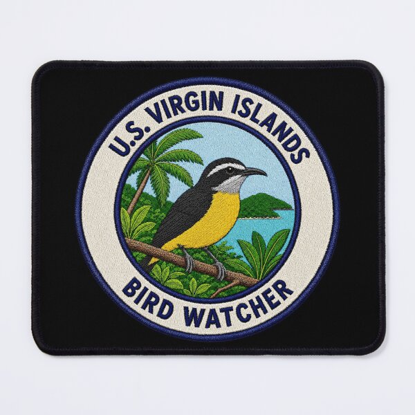 Item preview, U.S. Virgin Islands Bird Watcher – Bananaquit Patch designed and sold by The-Drip-Studio.