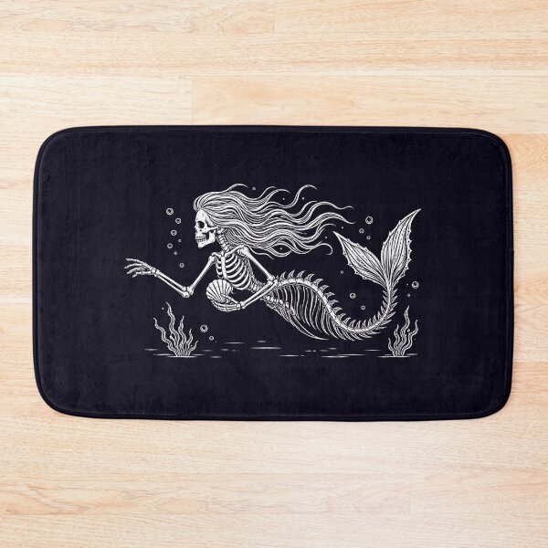 Item preview, Gothic Mermaid Skeleton Halloween  Witch Spooky gift designed and sold by Amzkao.