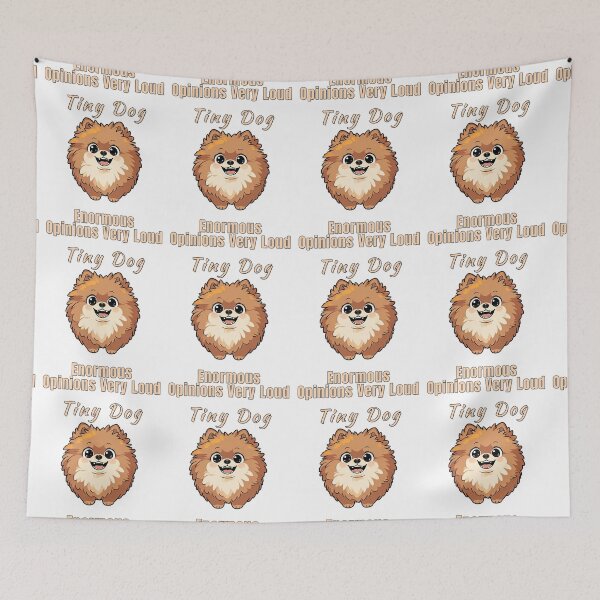 Item preview, Tiny Pomeranian Big Opinions Loud Funny Dog designed and sold by NatureUnleashed.