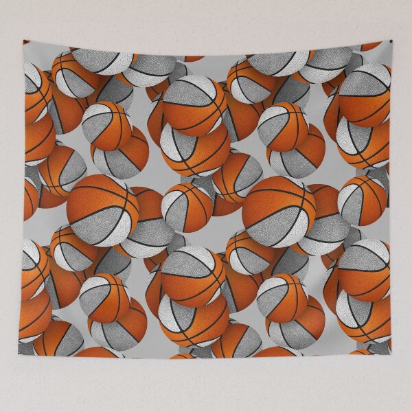 Item preview, Stylized basketballs with gray white accent panels designed and sold by katzdzynes.