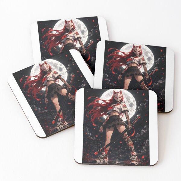 Item preview, Red Haired Ninja in Mask designed and sold by Poseinix.