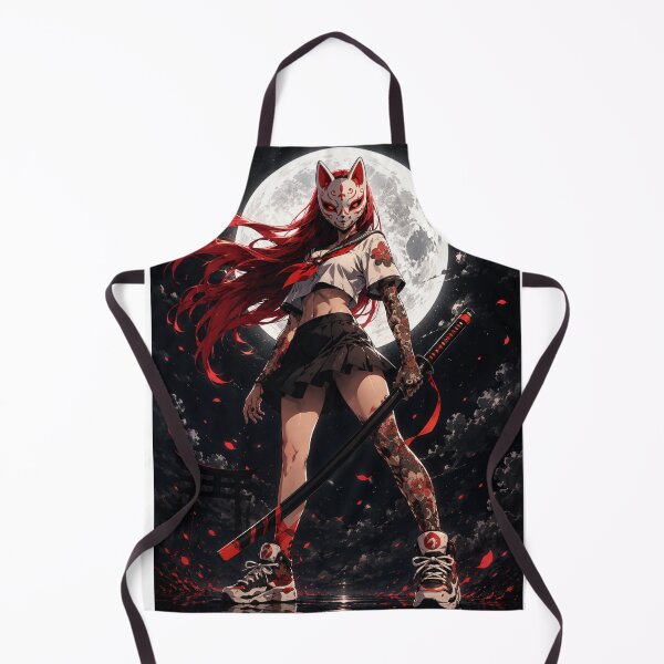 Item preview, Red Haired Ninja in Mask designed and sold by Poseinix.