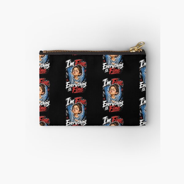 Item preview, I'm Fine, Everything Is Fine – Funny Sarcastic Girl designed and sold by Wilcox PhotoArt.