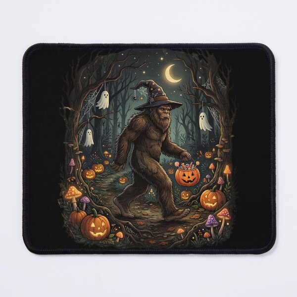 Item preview, Copy of Halloween Bigfoot Pumpkin Forest Sasquatch designed and sold by w66aboo.