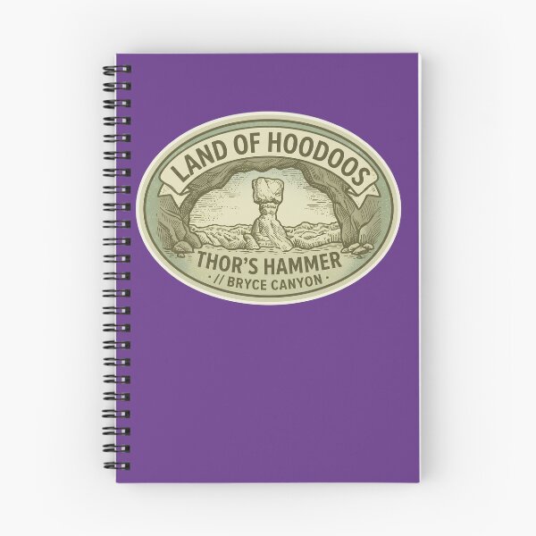Item preview, Thor's Hammer Bryce Canyon Land of Hoodoos Vintage Emblem designed and sold by LittleArij.