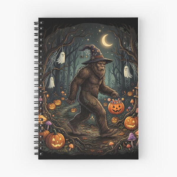 Item preview, Copy of Halloween Bigfoot Pumpkin Forest Sasquatch  designed and sold by w66aboo.