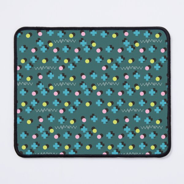 Item preview, Retro Memphis Cross Pattern Teal Design designed and sold by Zaya_art.