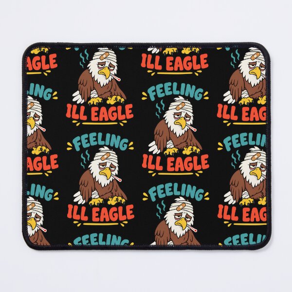 Item preview, Feeling Ill Eagle Funny Sick Bald Eagle Pun designed and sold by TeeTimeTreasure.