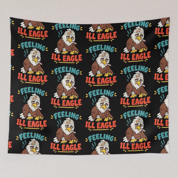 Item preview, Feeling Ill Eagle Funny Sick Bald Eagle Pun designed and sold by TeeTimeTreasure.