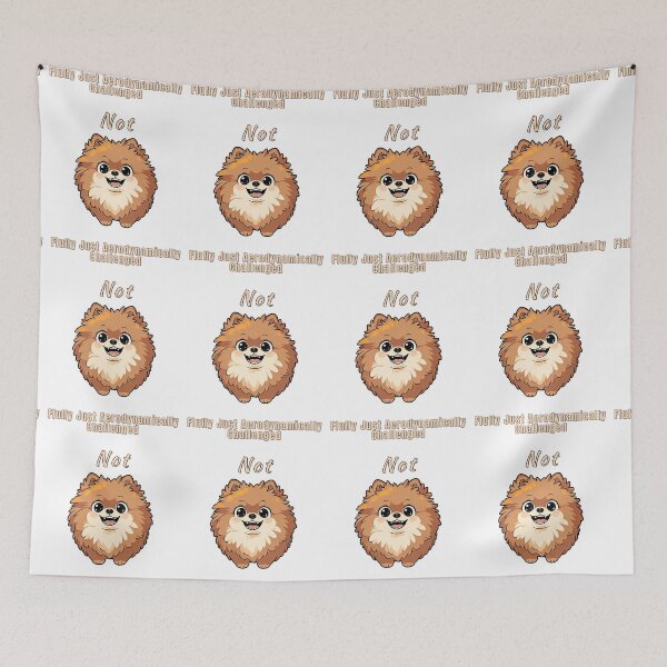 Item preview, Funny Pomeranian Fluffy Aerodynamic Humor Dog designed and sold by NatureUnleashed.