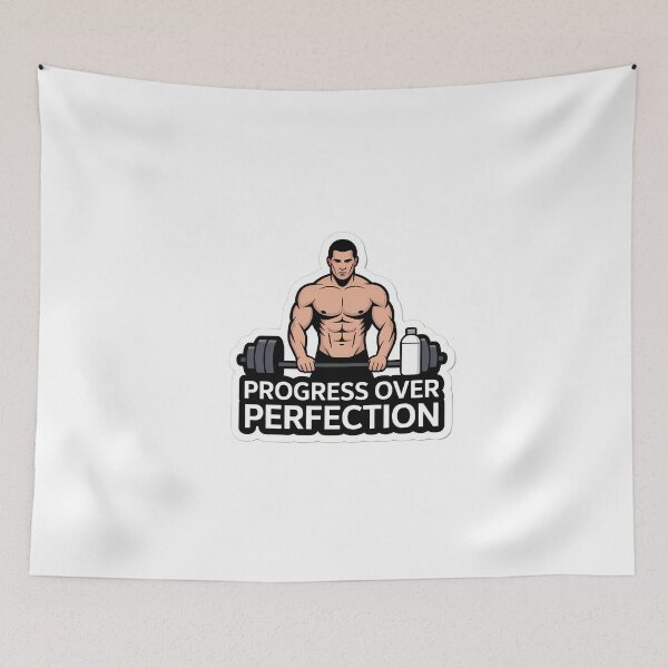 Item preview, Progress Over Perfection Bodybuilder designed and sold by NiftyWrx.