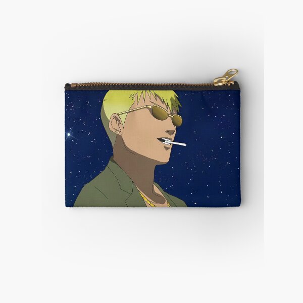 Item preview, Retro Anime Blonde Guy in Suit Night Sky designed and sold by KMNVibes.