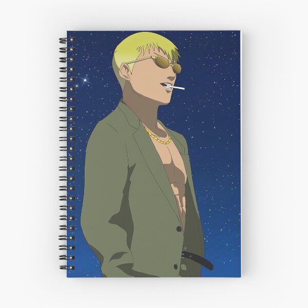 Item preview, Retro Anime Blonde Guy in Suit Night Sky designed and sold by KMNVibes.
