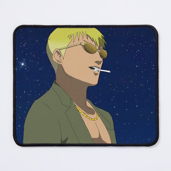 Item preview, Retro Anime Blonde Guy in Suit Night Sky designed and sold by KMNVibes.