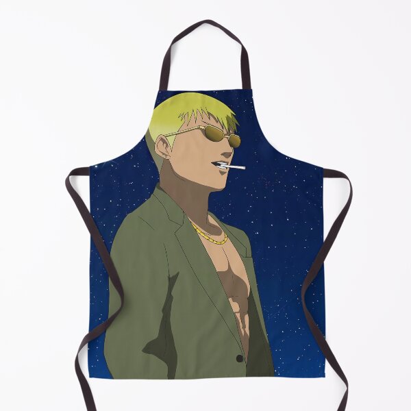 Item preview, Retro Anime Blonde Guy in Suit Night Sky designed and sold by KMNVibes.