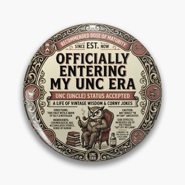 Item preview, Uncle Era Vintage Humor Owl designed and sold by ViviArtix.