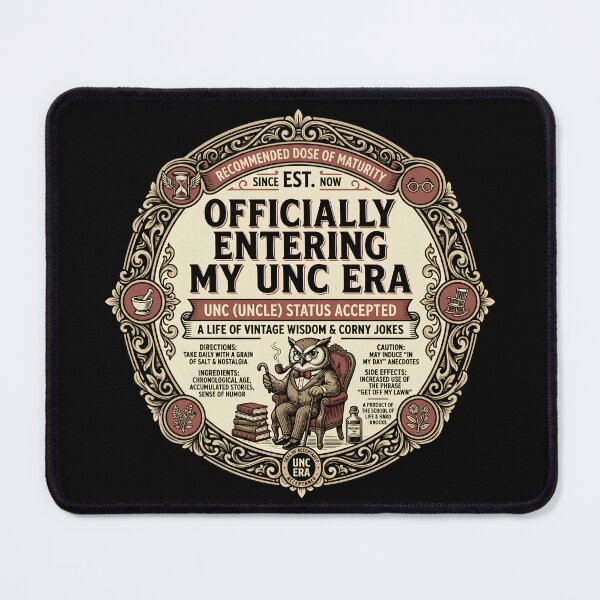 Item preview, Uncle Era Vintage Humor Owl designed and sold by ViviArtix.