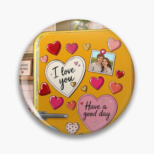 Item preview, Cute Retro Fridge Magnets Illustration | Love Notes Kitchen Art | Cozy Home Decor Aesthetic designed and sold by GarnerSupplyCo.