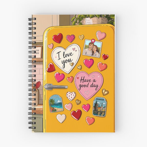 Item preview, Cute Retro Fridge Magnets Illustration | Love Notes Kitchen Art | Cozy Home Decor Aesthetic designed and sold by GarnerSupplyCo.