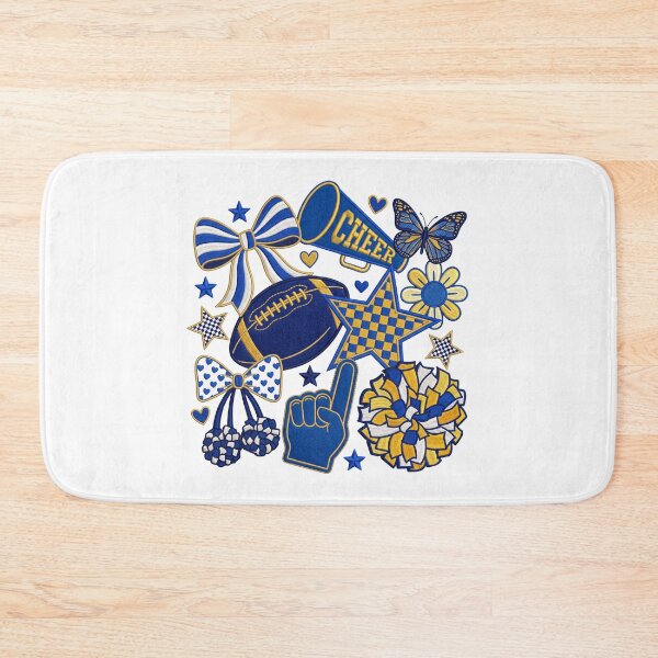 Item preview, Blue & Cheer Football Game Day Retro Coquette Bow designed and sold by hemagamo.