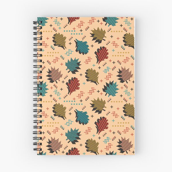 Item preview, Retro Autumn Leaves Memphis Pattern Design designed and sold by Zaya_art.