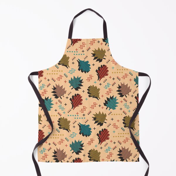 Item preview, Retro Autumn Leaves Memphis Pattern Design designed and sold by Zaya_art.