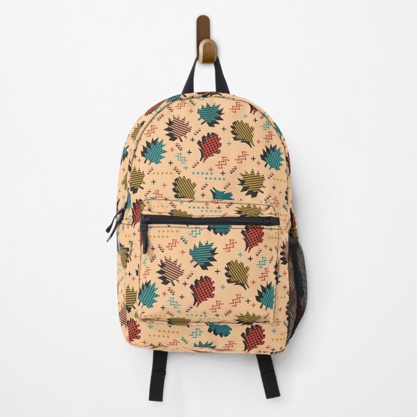 Item preview, Retro Autumn Leaves Memphis Pattern Design designed and sold by Zaya_art.