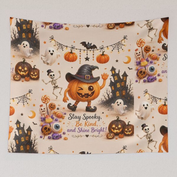 Item preview, Cute Spooky Pumpkin Halloween Be Kind designed and sold by itxelaraStudio.