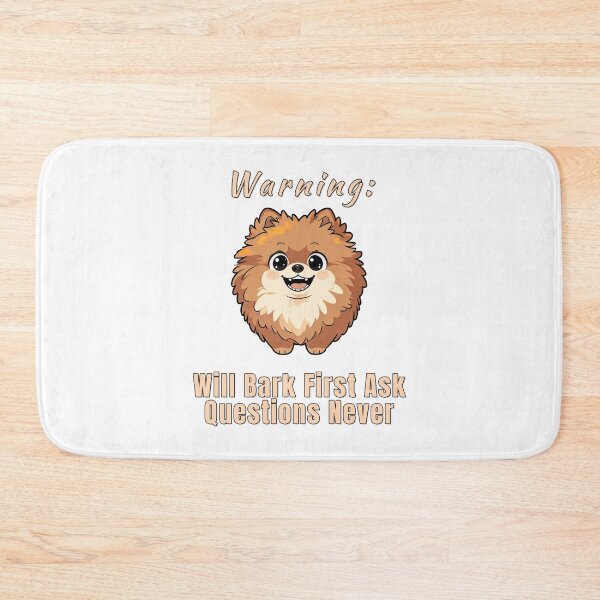 Item preview, Pomeranian Will Bark First Funny Dog Warning designed and sold by NatureUnleashed.