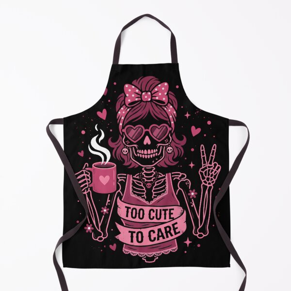 Item preview, Copy of Too Cute to Care Funny Skeleton Messy Bun Graphic designed and sold by w66aboo.