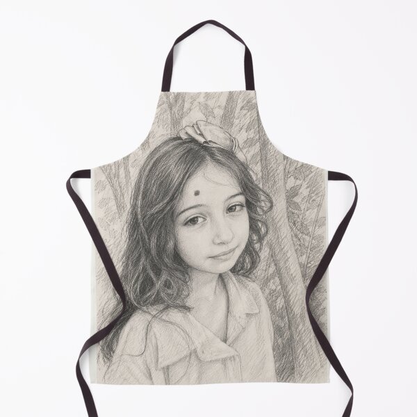 Item preview, Pencil Sketch Portrait of a Young Girl designed and sold by Ai~art.