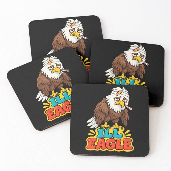 Item preview, Ill Eagle Funny Sick Bald Eagle Pun designed and sold by TeeTimeTreasure.
