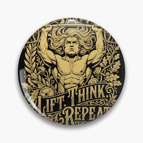 Item preview, Lift Think Repeat Gym Philosopher designed and sold by macadolie.