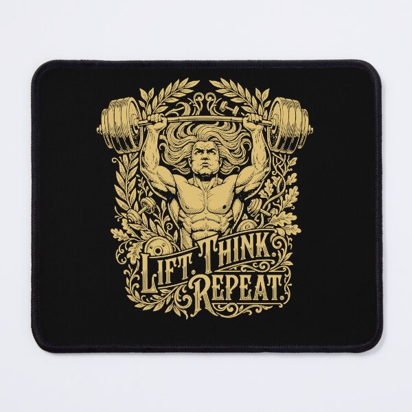 Item preview, Lift Think Repeat Gym Philosopher designed and sold by macadolie.
