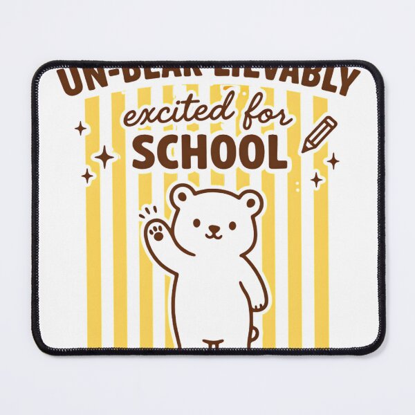 Item preview, Un-bear-lievably Excited Retro Bear Design designed and sold by MOCH- ART.