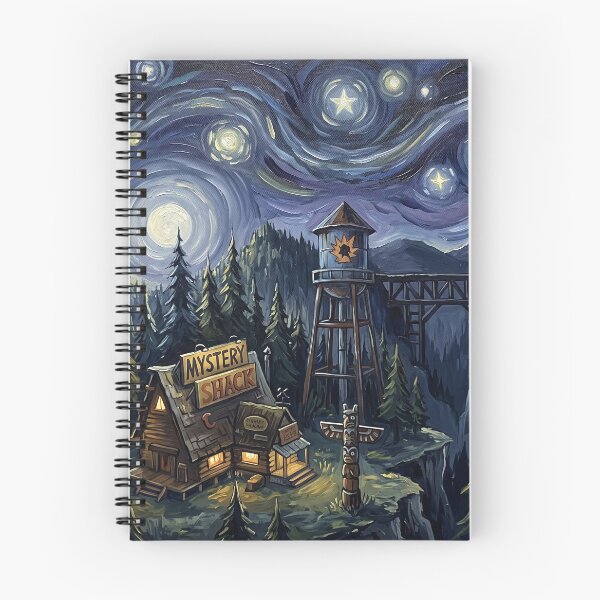 Item preview, Gravity Falls Starry Night Fantasy Landscape designed and sold by Bad-Decisions-Designs.