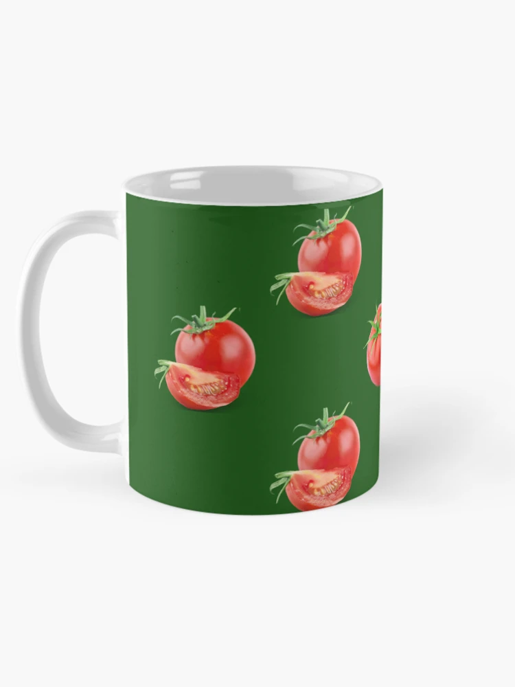 Aperçu 5 sur 6. Mug à café avec l'œuvre Tomates Fraîches Rouges créée et vendue par LinkFamilyStore.