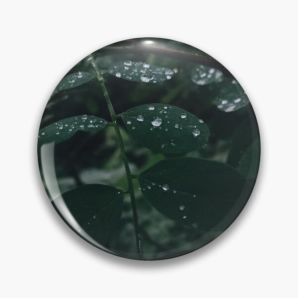 Item preview, Raindrops on Green Leaves Moody Nature Photography designed and sold by Nature Moments.