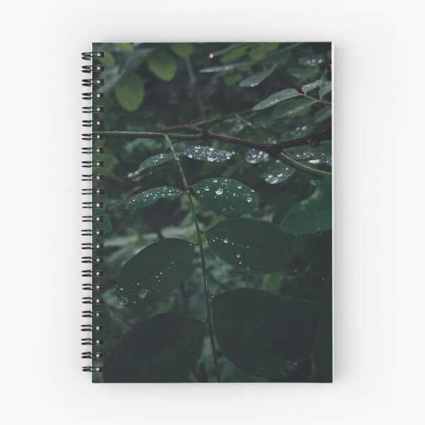 Item preview, Raindrops on Green Leaves Moody Nature Photography designed and sold by Nature Moments.