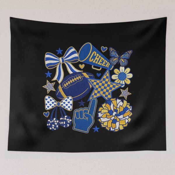 Item preview, Coquette Bow Football Gold Black Game Cheer Mom Touchdown designed and sold by hemagamo.